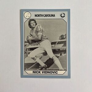 1990-91 North Carolina Collegiate Collection Multi-Sport Card #196 Nick Vidnovic